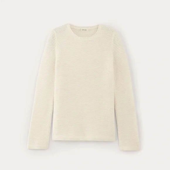 Everlane Cream Crew Neck Sweater - Picture 4 of 8